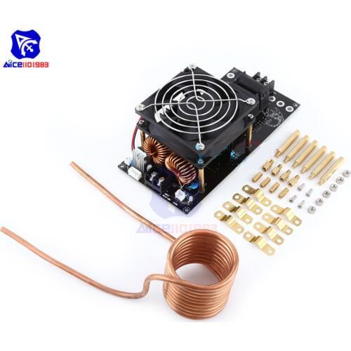 Diymore 1000W DC 12-36V 20A Assembled ZVS Tesla Coil Induction Heating Board Module with Heater Cooling Fan Tesla Coil