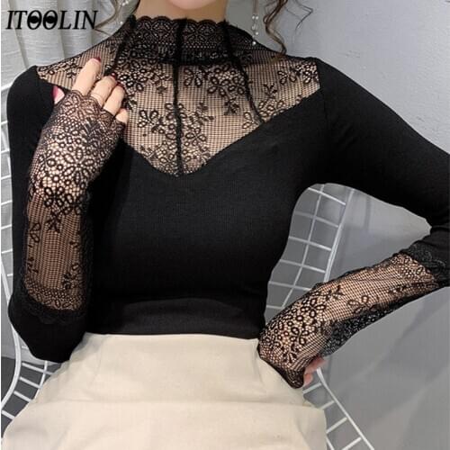Кружевные блузки ITOOLIN China At AliExpress