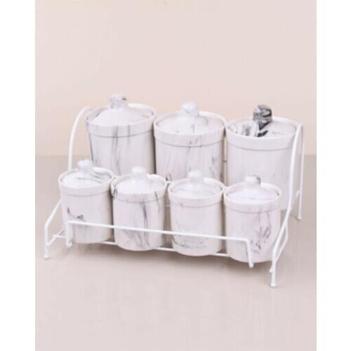 Sampurchase Ceramic Cover Marble Pattern Spice Team