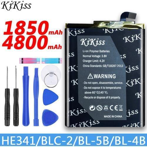 KiKiss BLC-2 BL-4B BL-5B HE341 Battery For Nokia 1029 3310 3330 3410 6800 3510 5510 5500 5140i 5140 6020 7260 N76 2760 2630 N75
