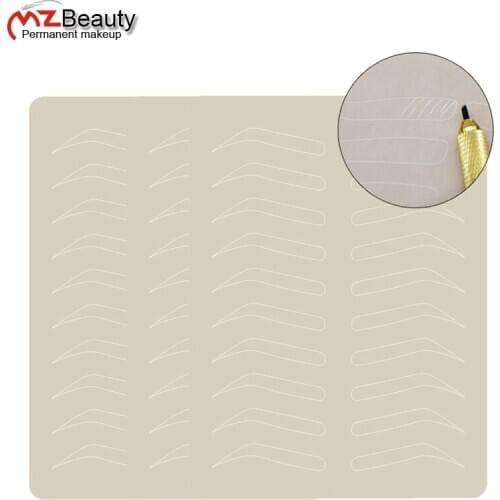 No-ink latex eyebrow practise skin blank practice fake skins Permanent makeup Miacroblading learning training tattoo supplies