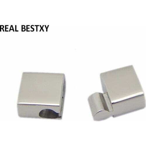 Single hole size: 4/6mm 361L Stainless Steel Magnetic Buckle Clasps Bracelet Clasp Connector Clasp For Jewelry Making DIY Jewel