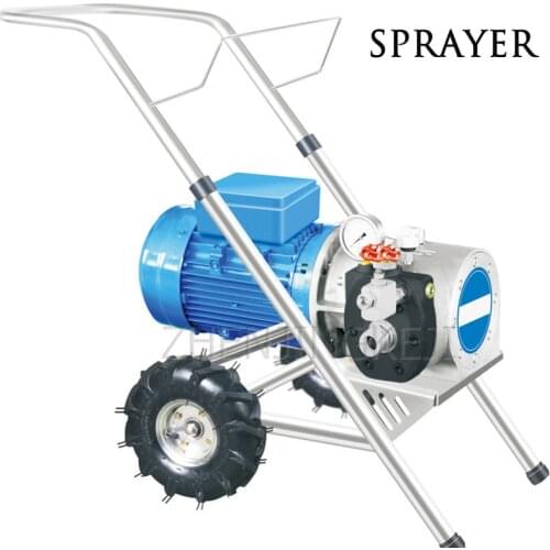 Electric Spraying Machine Multifunction Fully Automatic High Pressure Airless Emulsion Paint Coating Putty Sprayer Equipment