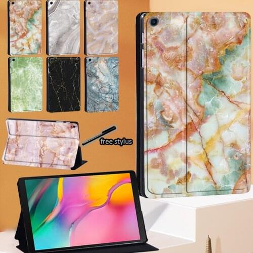 Marble Series Flip Tablet Case For Samsung Galaxy Tab A 8.0 9.7 10.1 10.5/A A6 10.1/S5e 10.5/S6 Lite 10.4/A7 10.4A7 10.4