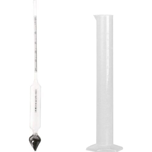 Hydrometer Tester Vintage measuring bottle Set Tools Alcoholmeter Alcohol Meter Wine Concentration Meter 0-50 hydrometer