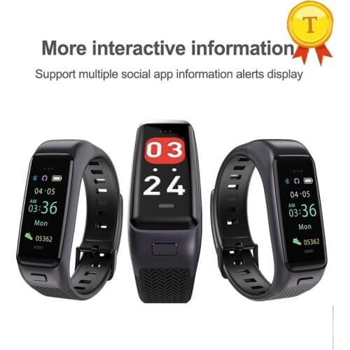 Newest Smart Wristband Regarded As Bluetooth Earphone Support Answer Call Music Play Heart Rate Monitor Bluetooth Earphone band