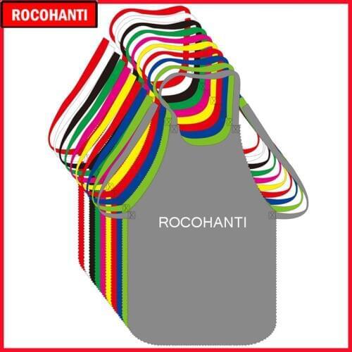 50X Custom Logo Printed Disposable Non Woven Vest Apron Half Waist for Drink Food Restaurant Hotel Children Drawing Aprons