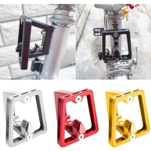 Aluminum Alloy Bicycle Front Carrier Block Bag Bracket Holder for Brompton Folding Cycling Front Carrier Block Bike Accessories