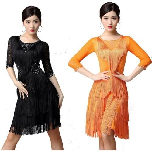 Latin Dance Competition Dress Professional Rumba Practice Clothes Female Sexy Fringe Clothes Tango Samba Dancing Outfit