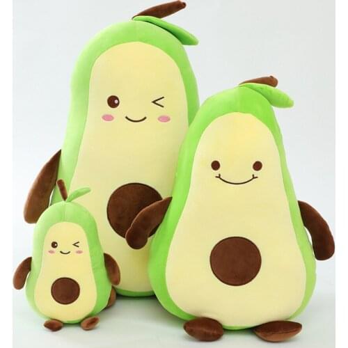 24/45/60cm plush Avocado Pillow stuffed soft cute Soothe doll good quality Early education doll christmas gift for kid