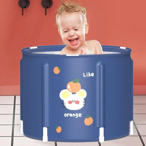 Portable Bathtub Folding Baby Child Non Inflatable Bath Tub Comfortable Household Tub Shower Tray Baby Soaking Bath Tubfor Kids