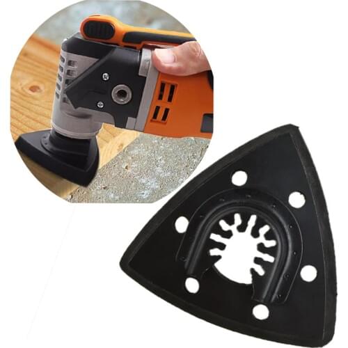 1pc 93mm Flush Triangular Sanding Pad Oscillating Saw Blade For Fein Makita Fine Workmanship Durable Tool Accessories Multimaste