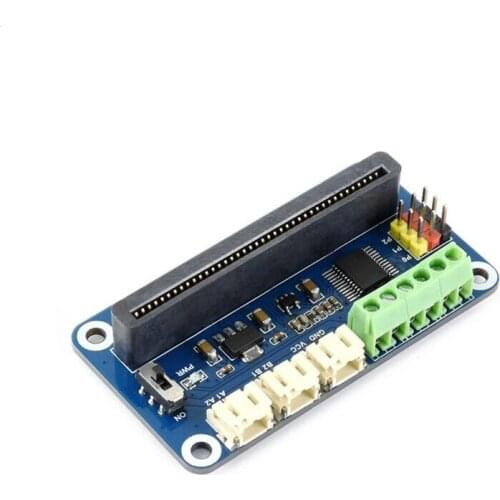 Motor Driver Breakout for Micro:bit with 2 DC Motor Interfaces 3 Servo Interfaces Plug and Play for DIY Mobile Robots