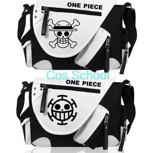 Cos School One Piece Bags Monkey D. Luffy Satchel Student Backpacks Skull Logo Crossbody Bag Luffy Anime Bags