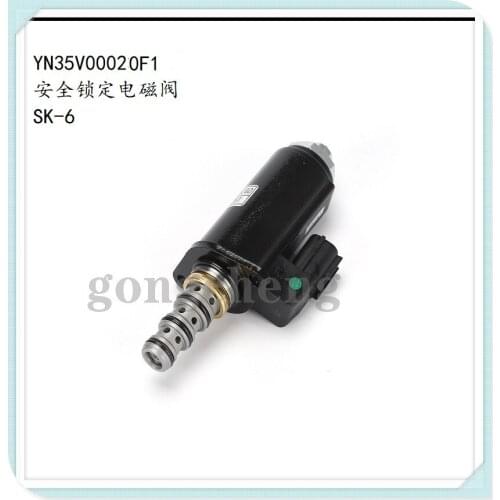 SK-6 SK200 -6 Excavator Kobelco Solenoid Valve YN35V00020F1 KWE5K-31/G24DA40