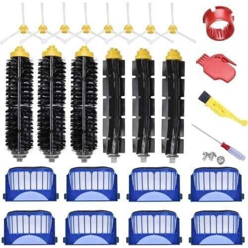 Replacement Main Roll brush For iRobot Roomba 600 Series 680 681 690 695 cleaner vacuum Beater Bristle Brush side Brush Filter