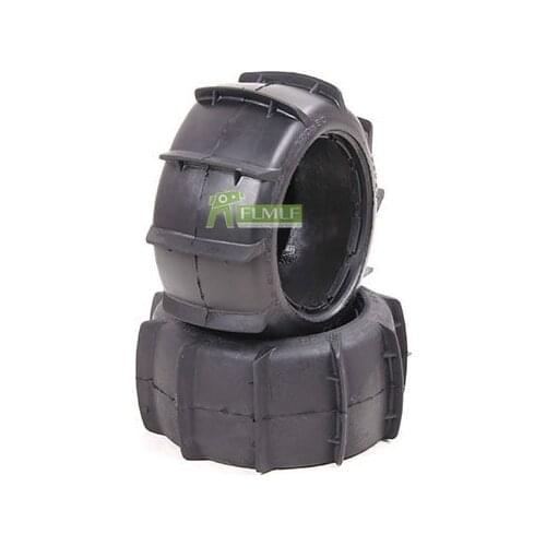 Front Rear Sand Tyres Skin Set Fit for 1/5 HPI ROVAN KM BAJA 5B