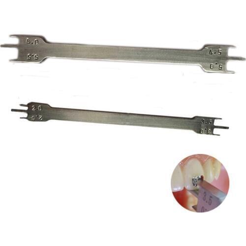 1 pcs 3 Size Dental Bracket locator Bracket Placement Gauge Dental Orthodontic Instruments Tool