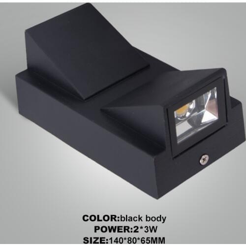 Kenlux Led Wall Lighting 6W Fathion Energy-saving Waterproof Outdoor Indoor Porch LED Wall Lamp WW/WH Garden Outdoor Lighting