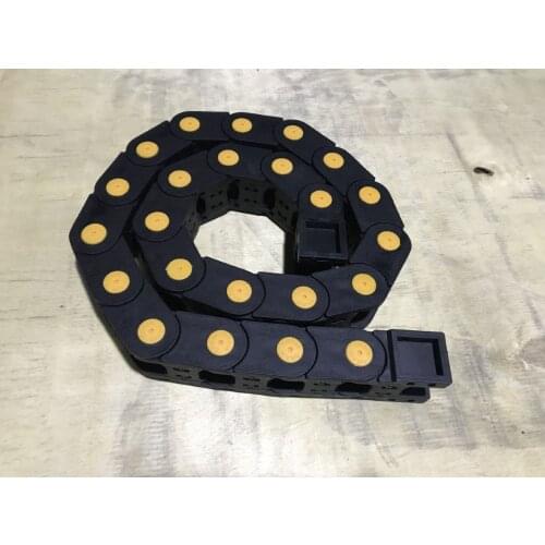 Bridge type can open plastic 20mmx25mm drag chain with end connectors length 1000mm engraving machine cable for CNC router