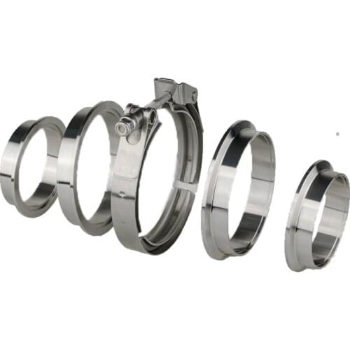 1.5/1.75/2/2.25/2.36/2.5/2.75/3/4 inch V-Band Clamp Stainless Steel V Band Turbo Exhaust Downpipe V Band Clamps
