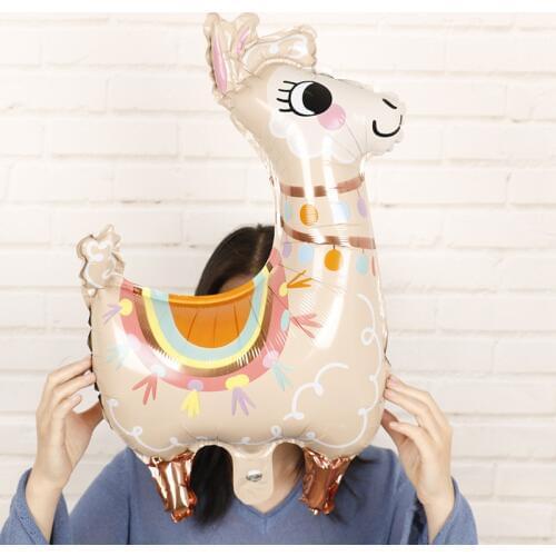 1pc Cartoon Sheep Alpaca Foil Balloon Kids Happy Birthday Party Decorations Baby Shower Party Supplies Globos Favors