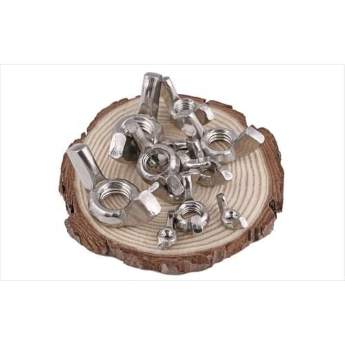 10Pcs M3 M4 M5 M6 M8 Galvanized Hand Tighten Nut Butterfly Nut Ingot Wing Nuts