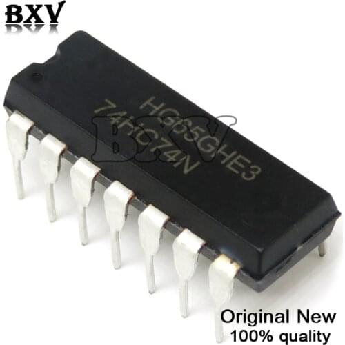 10pcs/lot 74HC74N 74HC74 7474 DIP-14 new original In Stock In Stock