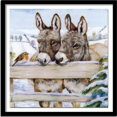 Diamond Painting Animal Picture Of Rhinestone Beadwork Diamond Embroidery Sale Full Round Drill 50x50 Set Decoration