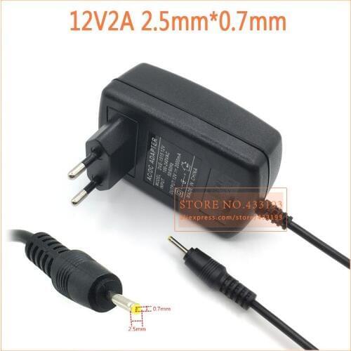 Free shipping new 12V 2A 2.5x0.7mm Charger Power Supply Adapter for Yuandao N101 II Cube U30GT1 U30GT2 U9GT5 Ainol Hero V9