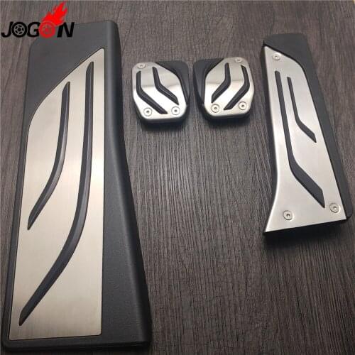 No Drilling AT & MT For BMW 5 Series F10 F11 F07 520i 528i 535d 550i Fuel Gas Brake Clutch Foot Rest Pedal Pad Cover Replace