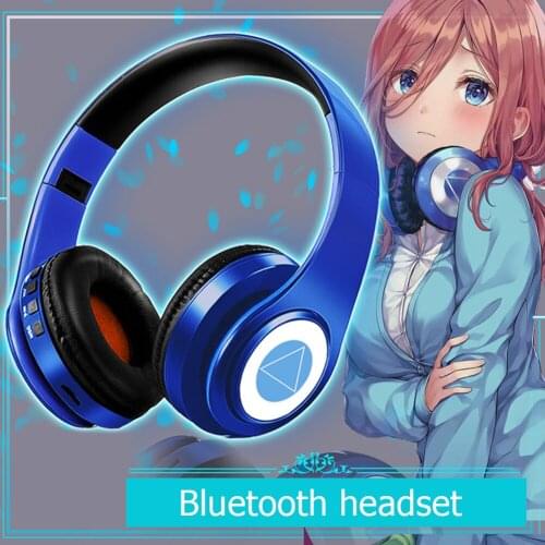Bluetooth-compatible Headphones Wireless Earphone Over-ear Noise HiFi Stereo Canceling Gaming Headset with Mic Support TF Card