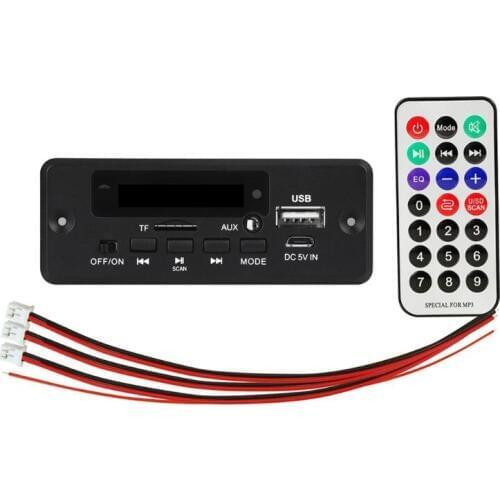 DC12V Digital Bluetooth MP3 Decode Board with 2*3W Amplifier Mini USB Aux Audio LX9B