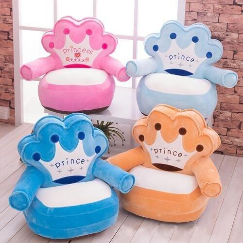 Baby Support Seat Only Cover NO Filling Soft Baby Sofa Feeding Cheap Chair Keep Sitting Posture Comfortable Puff Seat Cover Sofa