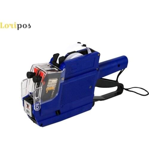 Two Line Price Labeler 10 Digits, Tag Sticker Pricing Gun Date Batch Number Labeller 6600 Double Rows 2 Lines Label Applicator