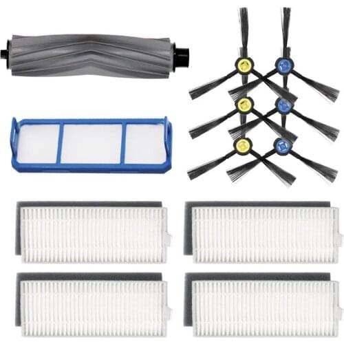 Vacuum Cleaner Main Roller Side Brushes HEPA Filter for Silvercrest SSR1 SSRA1 Ilife A7 A9S X800 Robotic Vacuum Cleaner Parts