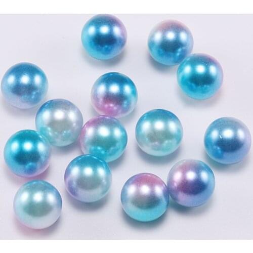 Hot 2-12mm No Hole round plastic Acrylic ABS Imitation pearl beads charm loose beads Counter display bead craft Jewelry Making