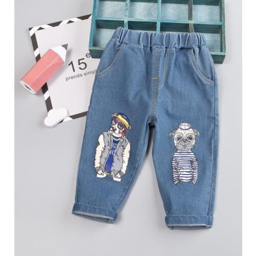 IENENS 1-4Y Boys Casual Jeans Trousers Baby Toddler Boys Denim Pants Spring Autumn Kids Children Cowboy Pants Bottoms Clothing
