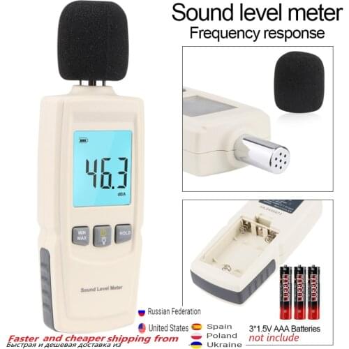 RZ Noise Measuring Instrument db Meter 30~130dB Mini Audio Sound Level Meter Decibel Monitor Diagnostic-Tool Smart Sensor GM1352