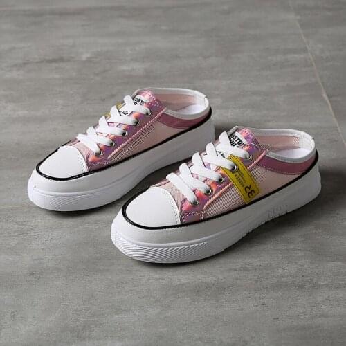 2020 Hot Sale Women Flat Shoes Summer Loafers Ladies Casual Shoes Woman Slip-on Breathable Mesh Walking Shoes For Women Slippers