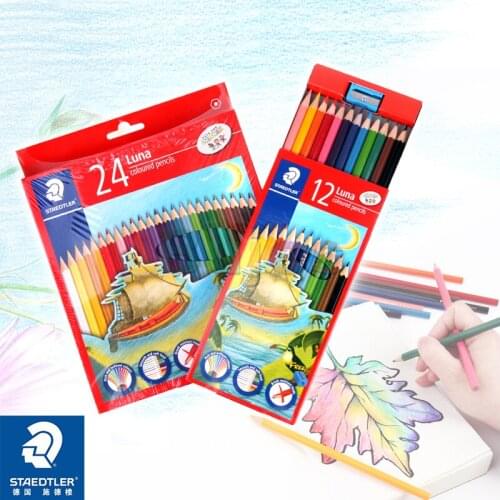 36 Color Set SD137C36 Staedtler Luna Watercolor Pencil, Colored Pencils,Art Supplies,Coloring and Sketching,For Children,2B