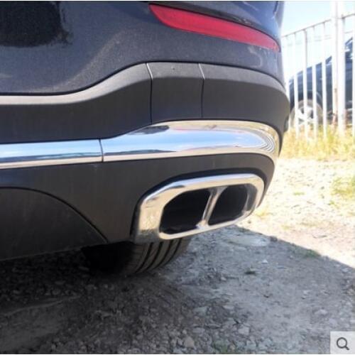 NEW For Mercedes Benz GLE350 GLE450 2020 Muffler Exhaust Pipe Tail Cover Trim Car Accessories