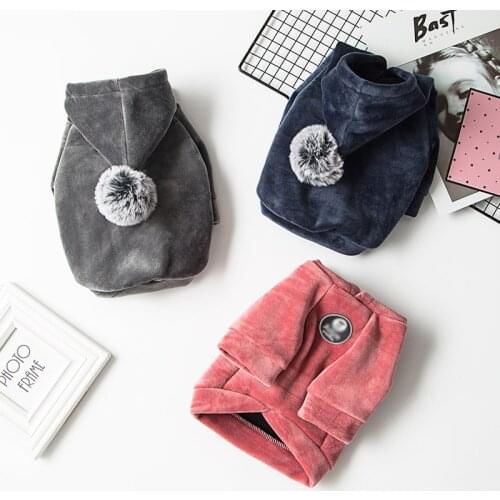 Dog Clothes Winter Warm Pet Costume Chihuahua Jacket Yorkshire Terrier Sweatshirt Corgi Pomeranian Teddy Coat Pets Supplies Coat