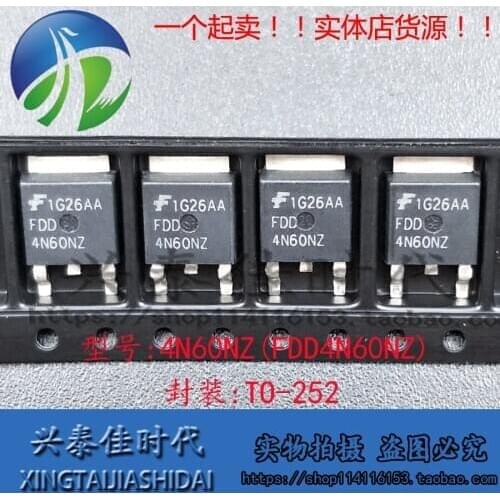Original new 5pcs/ 4N60NZ FDD4N60NZ 3.4A/600V TO-252