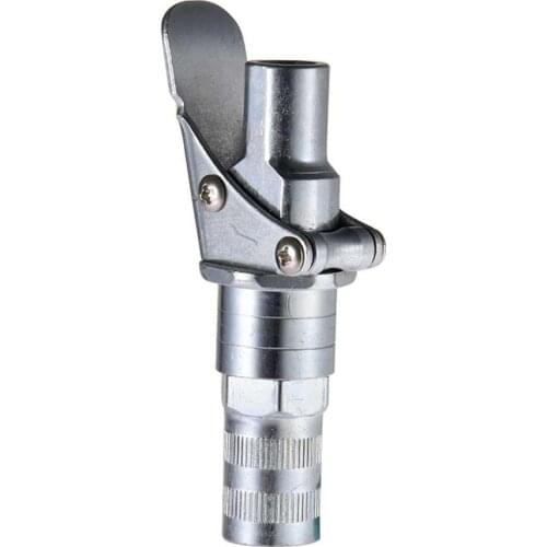 Grease Coupler Grease Gun Adapter Grease Coupler Quick Release Lock On Coupling End 1/8NPT SAE & Metric Zerk Fitting