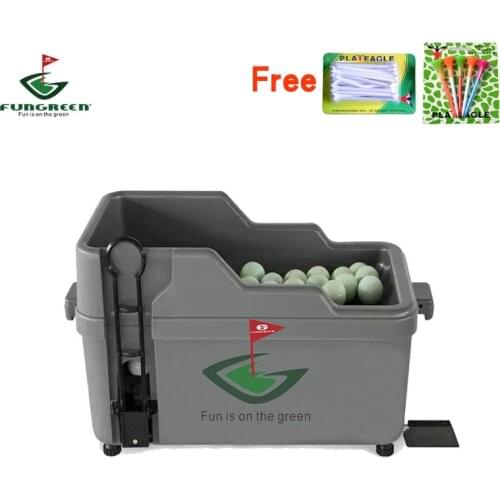 FUNGREEN Semi-automatic Golf Ball Dispenser No Power No Electricity Required Golf Ball Machine Driving Range Golf Equipment