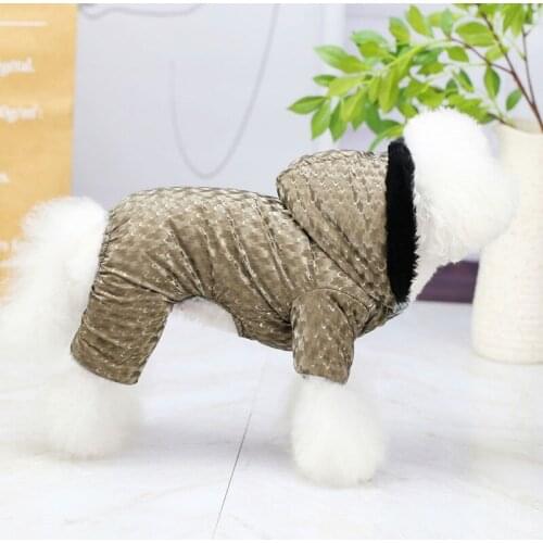 Multicolor Pet Hoodie For Small Medium Dogs Winter Puppy Clothes Pure Cotton Coat For Cold Protecting In Winter