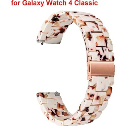 Galaxy Watch 4 Classic Watch Band for Galaxy Watch 42mm / Galaxy Watch 3 41mm/ Active2/Gear S2 Classic Strap 20mm Resin Bracelet
