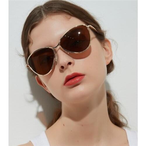 Retro Pilot Metal Frame Sunglasses For Women 2021 Fashion Outdoor Driving Shading Sun Glasses Men Retro Simplicity Eyewear UV400