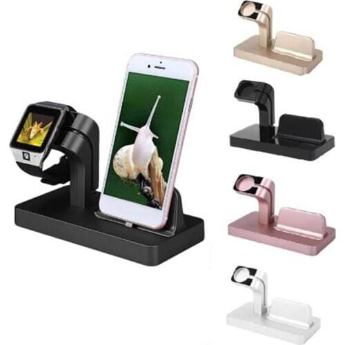 2In1 Charging Dock Station for Apple Watch Charger Holder for iPhone 11 pro xs max xr 7 8 cargador inal mbrico chargeur sans fil